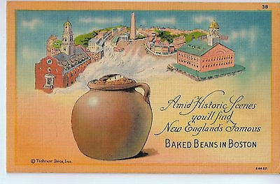 Vintage Postcard of New England's Famous Baked Beans in Boston $10.00
