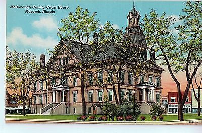 Vintage Postcard of McDonough County Court House in Macomb, IL $10.00