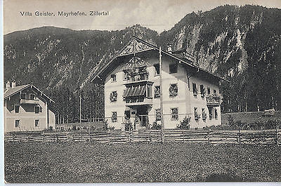 Vintage Postcard of Villa Geisler, Mayrhofen, Zillertal Austria $10.00