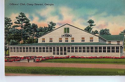 Vintage Postcard of Officer's Club, Camp Stewart, Georgia $10.00