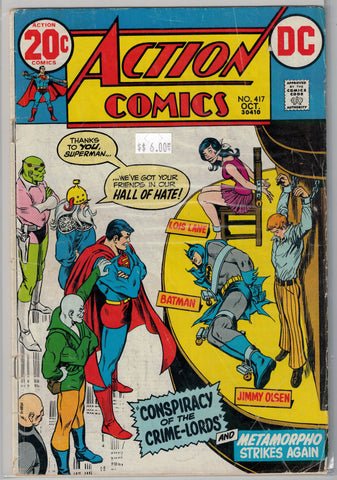 Action Comics Issue #417 DC Comics $6.00