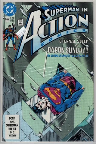 Action Comics Issue #665 DC Comics $3.00