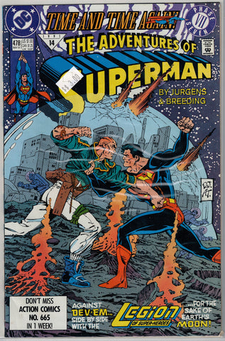 Adventures of Superman Issue # 478 DC Comics $3.00