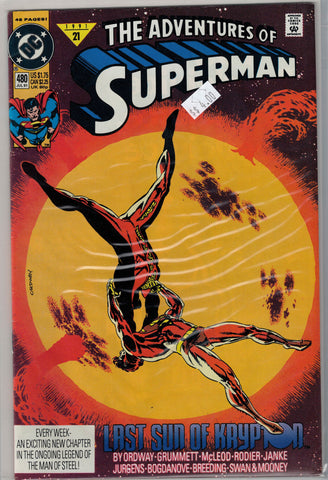 Adventures of Superman Issue # 480 DC Comics $4.00