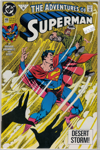 Adventures of Superman Issue # 490 DC Comics $3.00