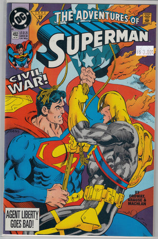 Adventures of Superman Issue # 492 DC Comics $3.00
