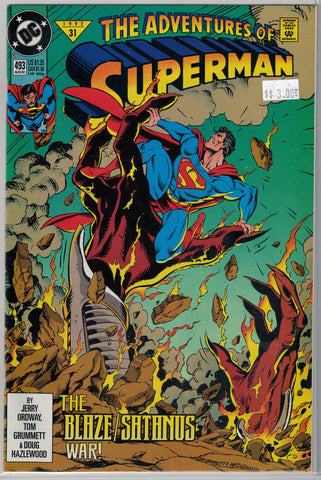 Adventures of Superman Issue # 493 DC Comics $3.00