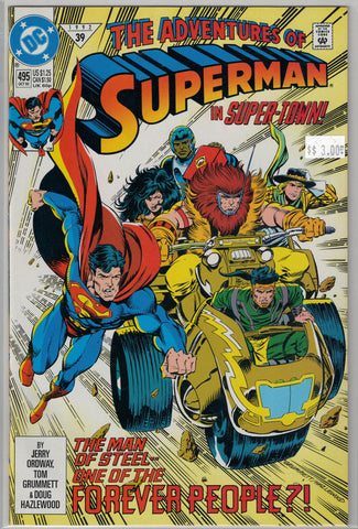 Adventures of Superman Issue # 495 DC Comics $3.00