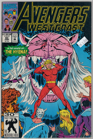 Avengers West Coast Issue # 83 Marvel Comics $3.00