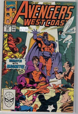 Avengers West Coast Issue # 60 Marvel Comics $3.00