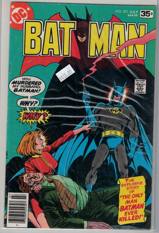 Batman Issue # 301 DC Comics $15.00