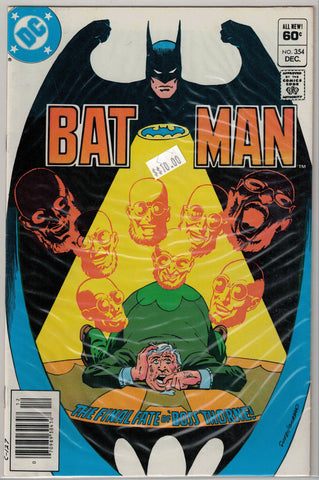 Batman Issue # 354 DC Comics $10.00