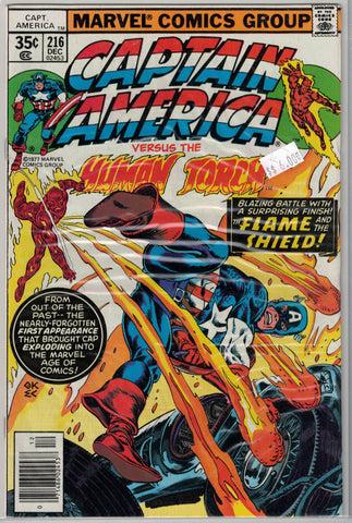 Captain America Issue #216 Marvel Comics $6.00