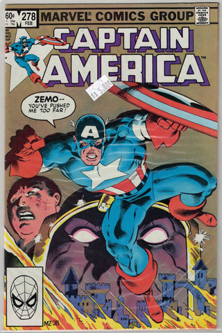 Captain America Issue #278 Marvel Comics $5.00