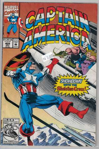 Captain America Issue #409 Marvel Comics $3.00