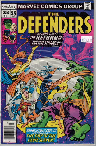 Defenders Issue #  58 Marvel Comics $5.00