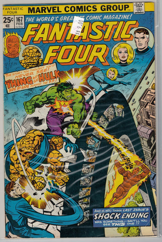 Fantastic Four Issue # 167 Marvel Comics  $9.00