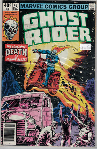 Ghost Rider Issue # 42 Marvel Comics $4.00