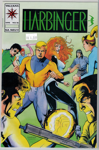 Harbinger Issue # 16 Valiant Comics $4.00