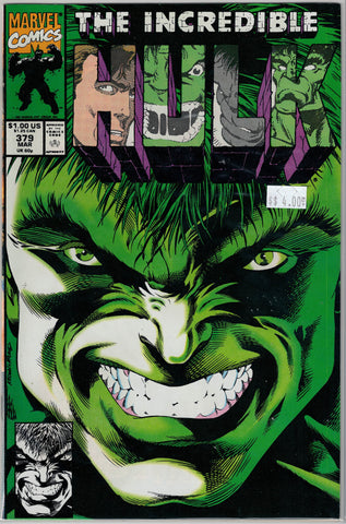 Incredible Hulk Issue # 379 Marvel Comics $4.00