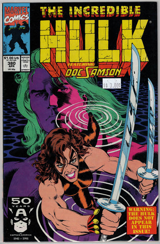 Incredible Hulk Issue # 380 Marvel Comics $3.00
