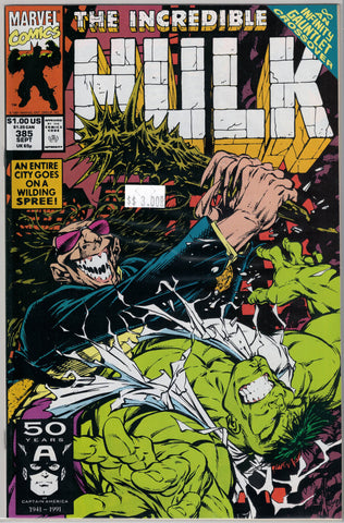 Incredible Hulk Issue # 385 Marvel Comics $3.00