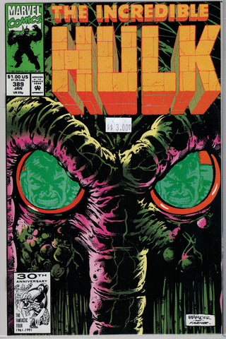 Incredible Hulk Issue # 389 Marvel Comics $3.00