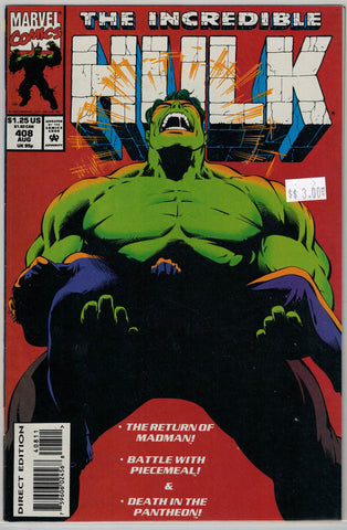 Incredible Hulk Issue # 408 Marvel Comics $3.00