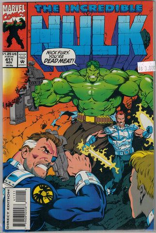 Incredible Hulk Issue # 411 Marvel Comics $3.00
