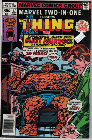 Marvel Two in One Issue # 37 Marvel Comics  $7.00