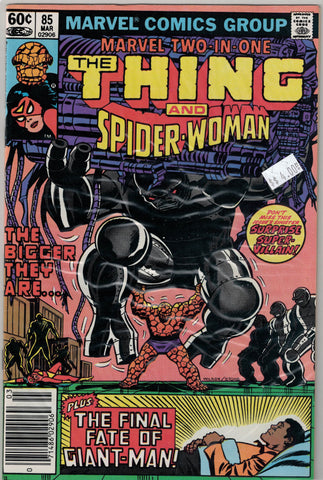 Marvel Two in One Issue # 85 Marvel Comics  $4.00