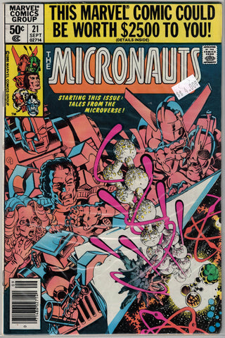 Micronauts Issue # 21 Marvel Comics $4.00