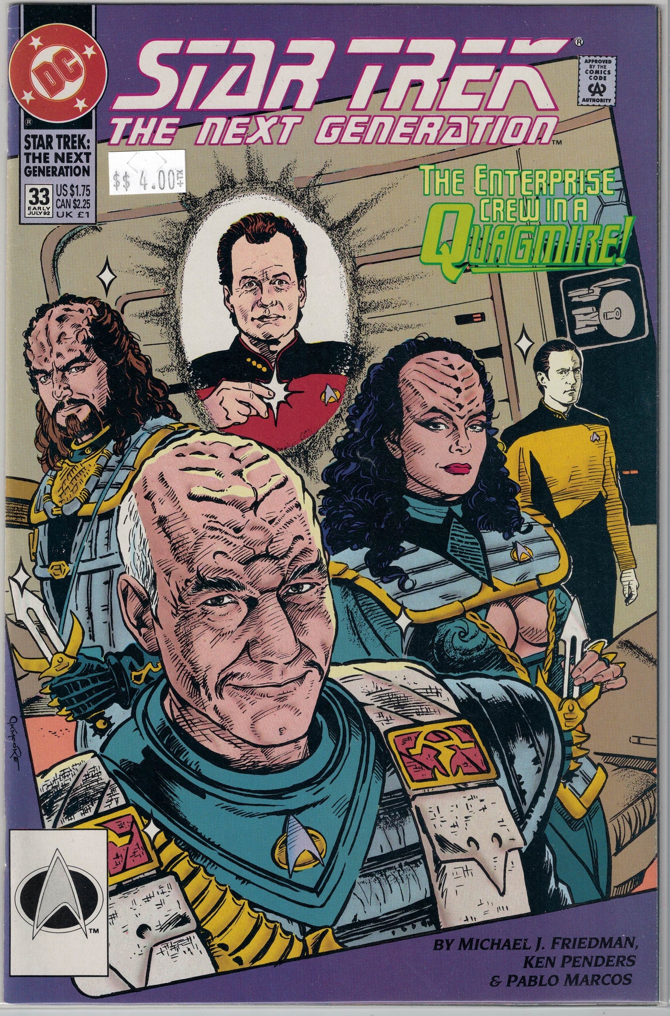 vene parade humane Star Trek The Next Generation Issue # 33 DC Comics $4.00 – Schofield Coin &  Hobby, LLC