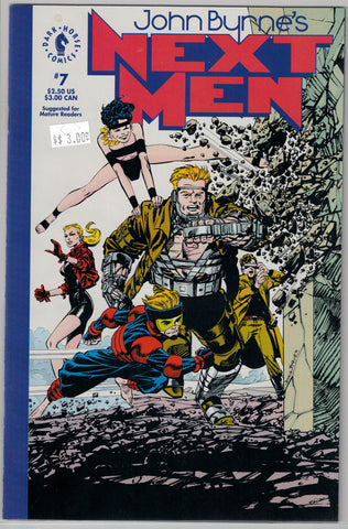 John Byrne's Next Men Issue # 7 Dark Horse Comics $3.00