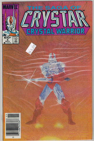 Saga of Crystar Crystal Warrior Issue #  4 Marvel Comics $4.00