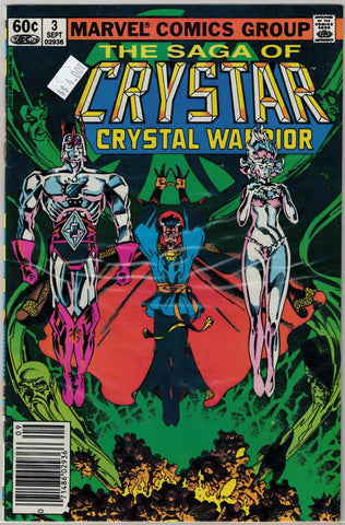 Saga of Crystar Crystal Warrior Issue #  3 Marvel Comics $4.00