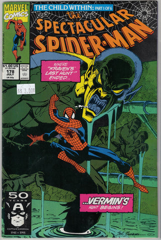 Spectacular Spider-Man Issue # 178 Marvel Comics $3.00