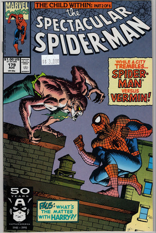 Spectacular Spider-Man Issue # 179 Marvel Comics $3.00