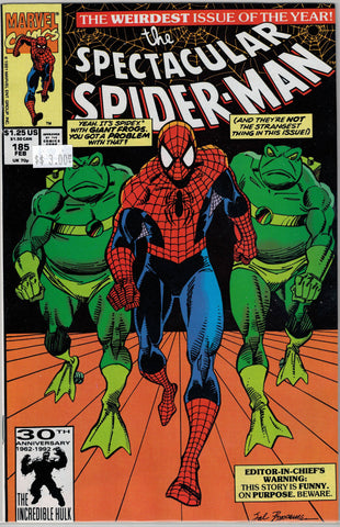 Spectacular Spider-Man Issue # 185 Marvel Comics $3.00
