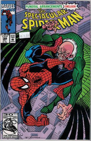 Spectacular Spider-Man Issue # 188 Marvel Comics $3.00