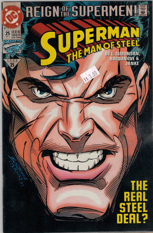 Superman The Man of Steel Issue # 25 DC Comics $3.00