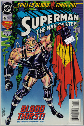 Superman The Man of Steel Issue # 29 DC Comics $3.00