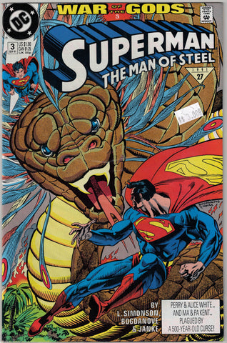 Superman The Man of Steel Issue #  3 DC Comics $3.00