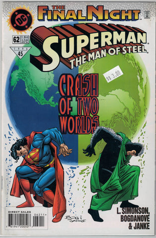 Superman The Man of Steel Issue # 62 DC Comics $3.00