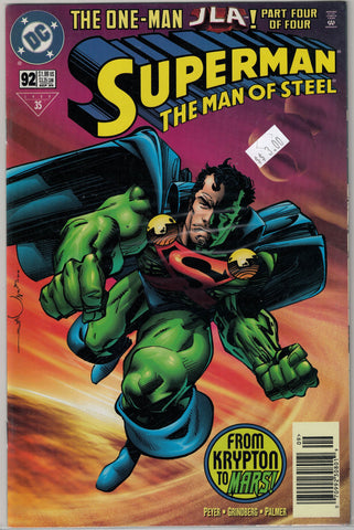 Superman The Man of Steel Issue # 92 DC Comics $3.00