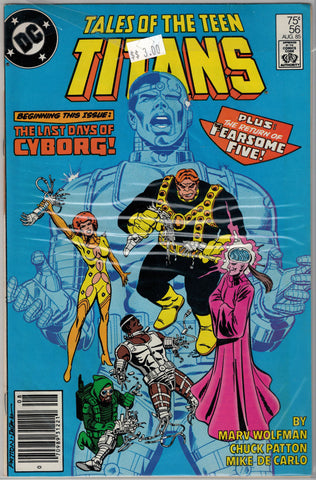 Tales of the Teen Titans Issue # 56 DC Comics $3.00