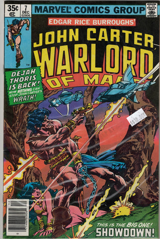 John Carter Warlord of Mars Issue # 7 Marvel Comics $10.00