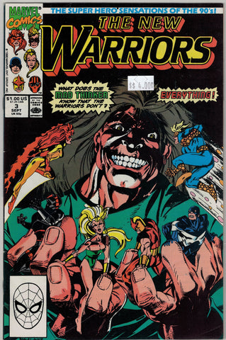 New Warriors Issue #  3 Marvel Comics $4.00
