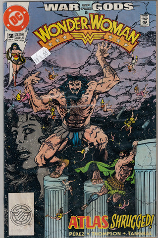Wonder Woman series 2 Issue #58 DC Comics $4.00